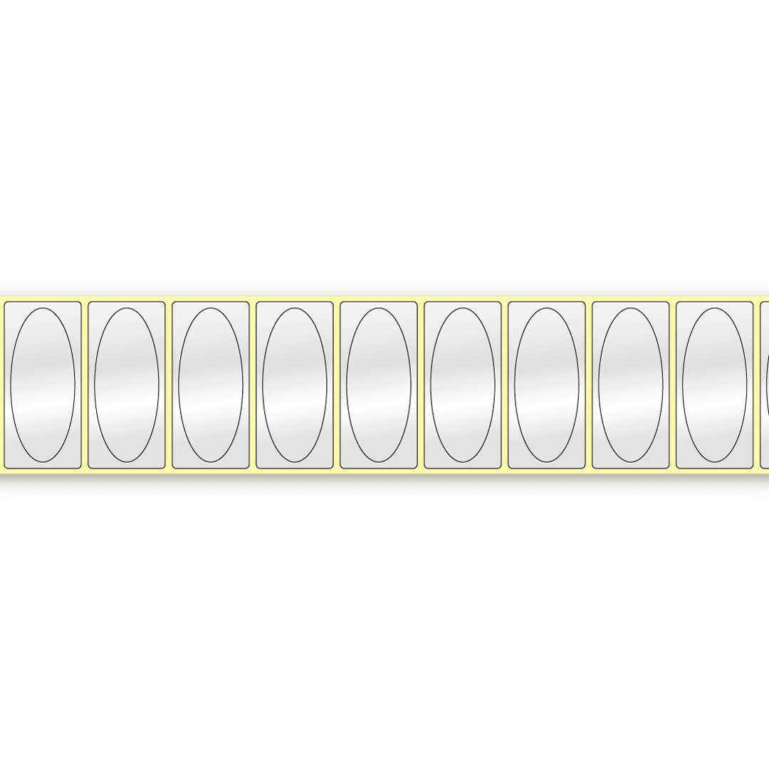 DIA610, 60 x 25 mm, Ovaal label in label main image