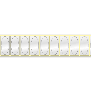 DIA610, 60 x 25 mm, Ovaal label in label thumbnail 2